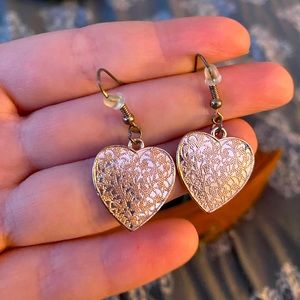 Rose gold heart ❤️ earrings